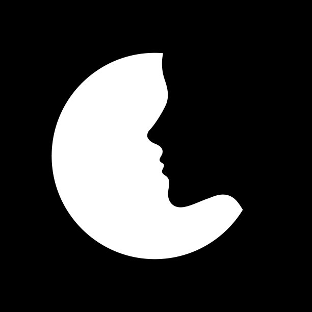 女人头像剪影，美丽的女性脸在侧面。矢量插图。平面设计。图片下载