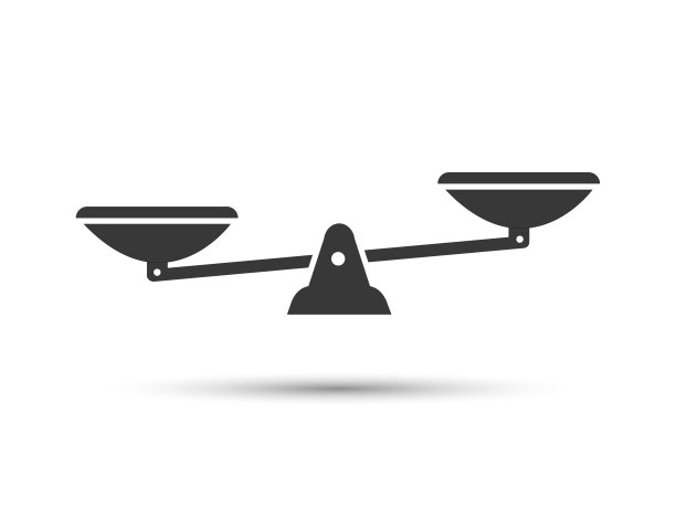 天平图标，公正，天秤座，矢量插画图片下载