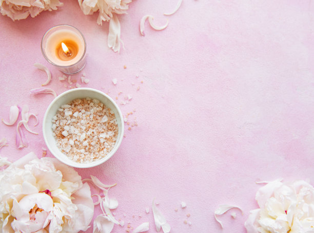 牡丹水疗概念图片下载