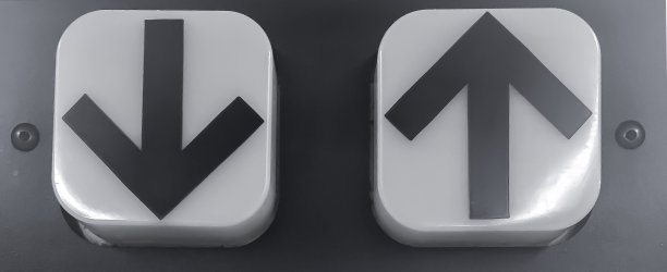 电梯有两个上下箭头指示图片下载