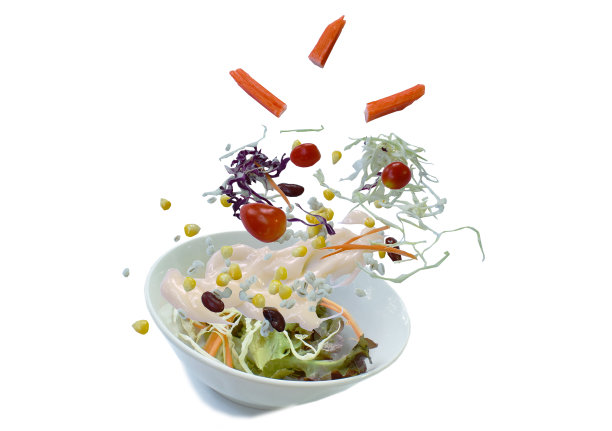 蟹肉棒、蔬菜、全麦沙拉酱和蛋黄酱图片下载