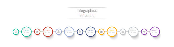 为您的业务数据提供7个选项、部分、步骤、时间表或流程的信息图表设计元素。矢量插图。图片下载