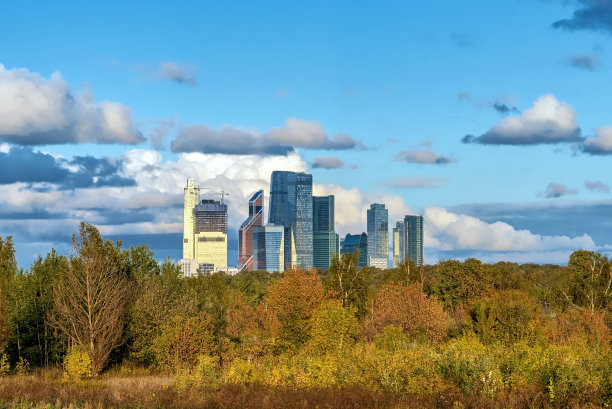 莫斯科城市商业中心。莫斯科,俄罗斯图片下载