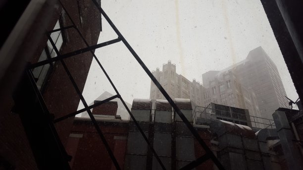波士顿市中心降雪图片下载