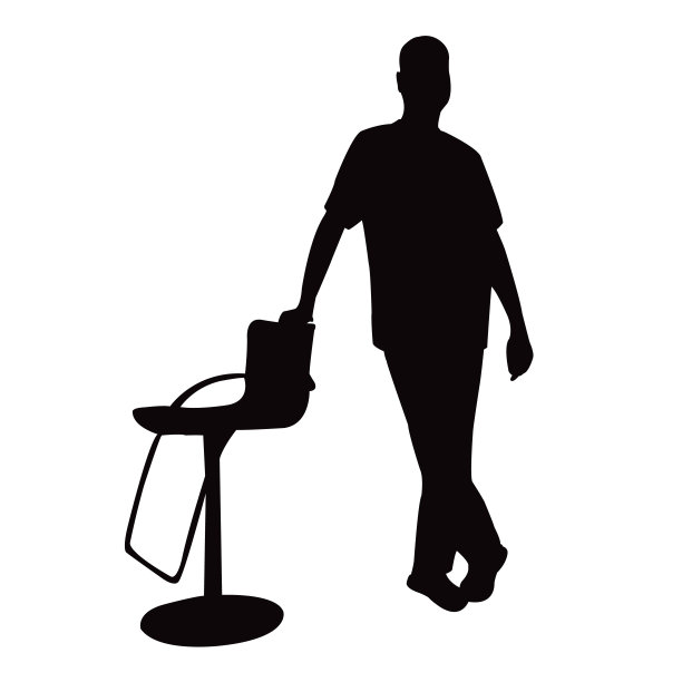 一个人的身体轮廓矢量图片下载