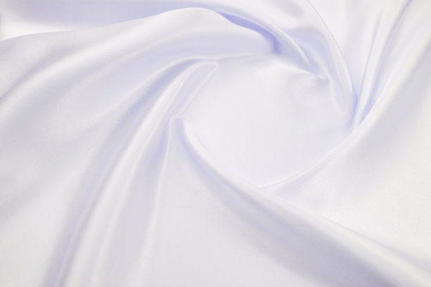 精致的缎子褶皱织物白色纹理为节日背景图片下载