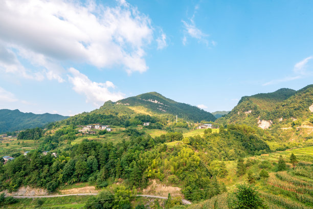 重庆庐江山景观，中国图片下载
