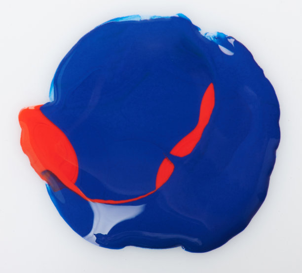 蓝色油漆滴图片下载