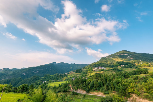 重庆庐江山景观，中国图片下载