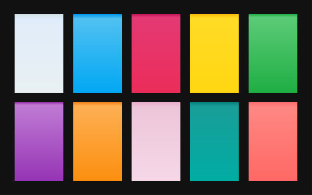 向量集的梯度背景材料设计图片下载