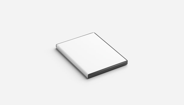 空白白色封闭dvd磁盘盒模拟，隔离图片下载