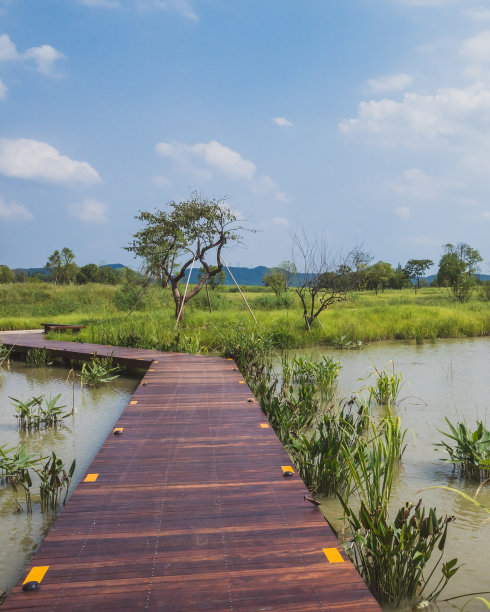 中国杭州良渚古城遗址景观图片下载
