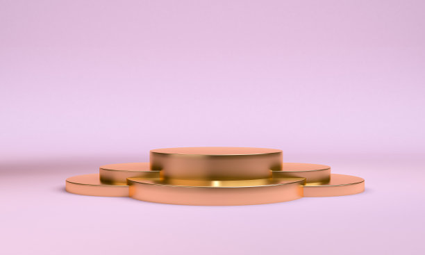 时尚的现代插画背景。几何形状。3 d渲染。图片下载