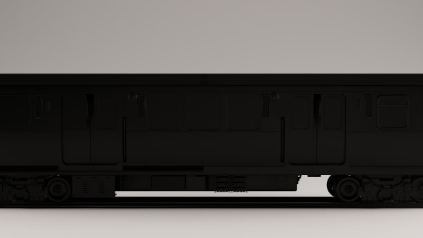 黑色地铁快速运输侧视图图片下载