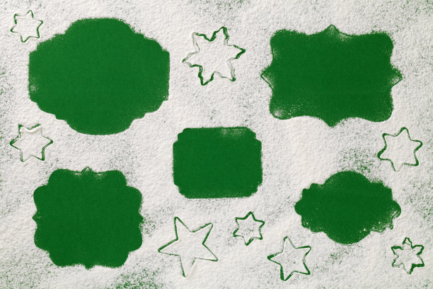 圣诞节概念与标签上的雪面粉背景图片下载