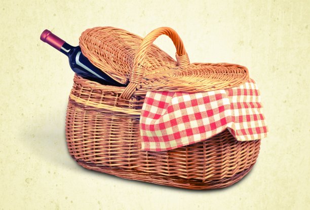 野餐篮子。图片下载