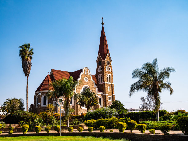 在纳米比亚的温得和克，基督教堂是一个必去的地方图片下载