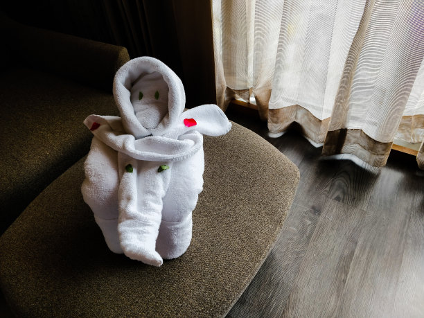 大象用白毛巾做的图片下载