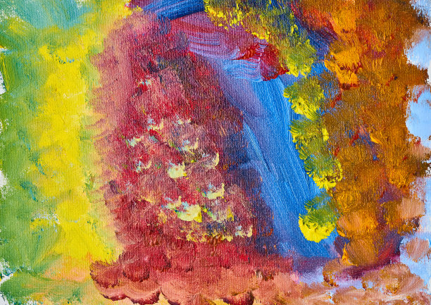 行动绘画。抽象垃圾油漆照片，手工彩色墙纸图片下载