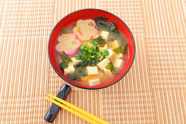 日本料理，味噌汤图片下载