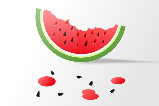 熟西瓜光背景图片下载