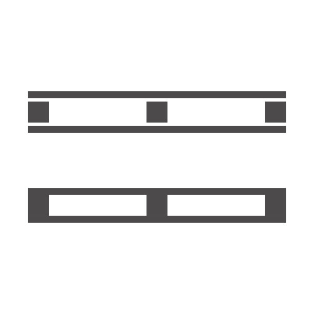 托盘图标在一个平坦的风格。矢量插图。图片下载