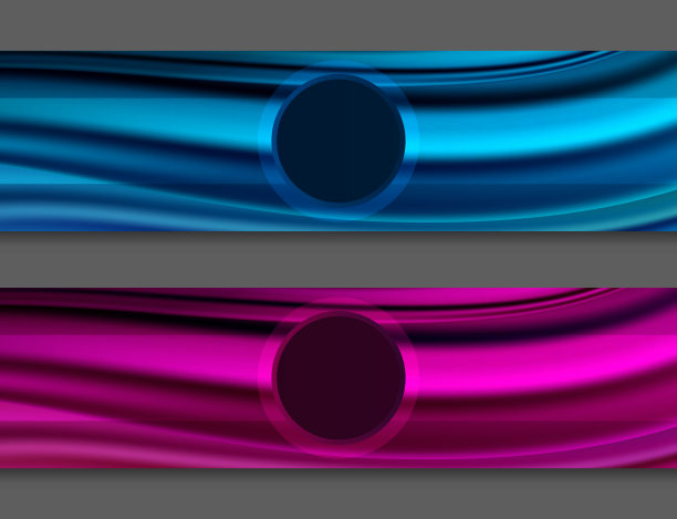 霓虹灯的抽象横幅图片下载