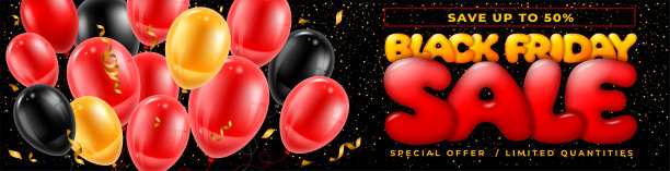 黑色星期五促销广告横幅图片下载