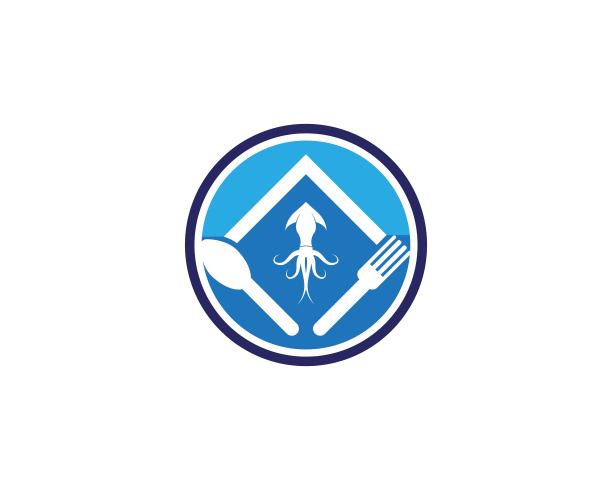 鱿鱼恢复矢量模板图片下载