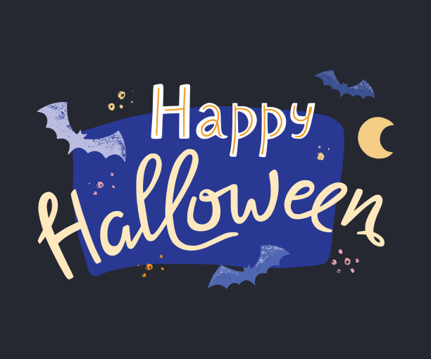 矢量模板万圣节快乐卡片或横幅图片下载