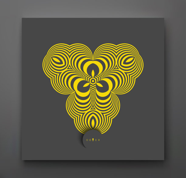 抽象的条纹设计元素。体积的视错觉。矢量插图与动态效果。图片下载