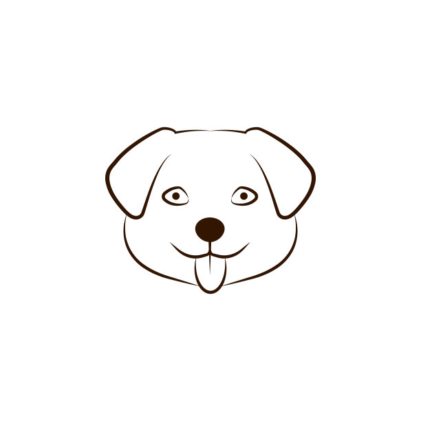 藏獒幼犬图标：犬种手绘图标之一图片下载