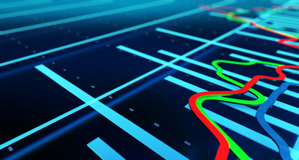 金融经济曲线，事业成功与经济图表，股票市场信息图片下载