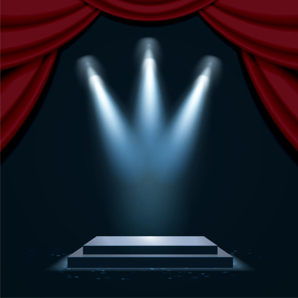 讲台上的窗帘图片下载