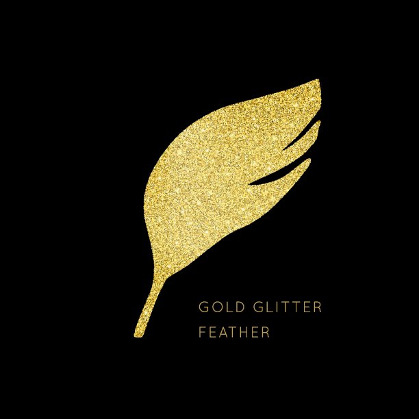 发光的黄金闪光向量图片下载