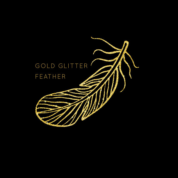 发光的黄金闪光向量图片下载