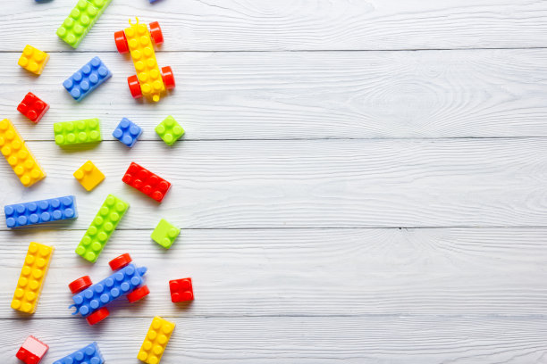 孩子的玩具背景。文本复制空间图片下载