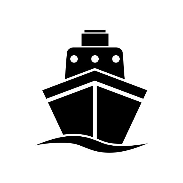 船舶图标，标志孤立在白色背景图片下载