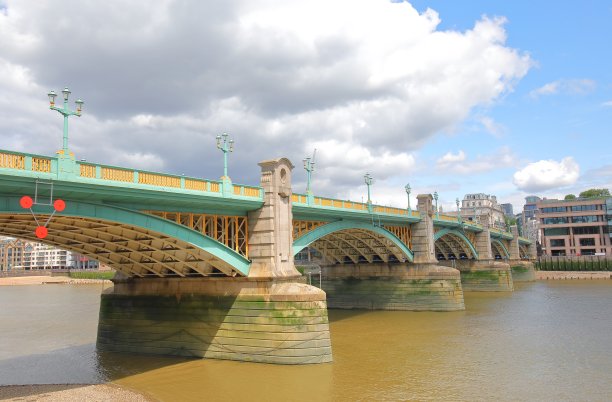 伦敦桥泰晤士河城市景观英国伦敦图片下载