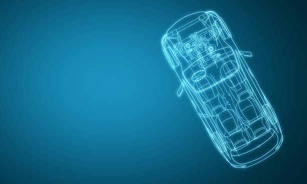 数字红色汽车设计背景图片下载