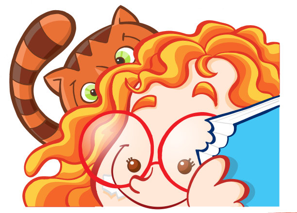 女孩咬书图片下载