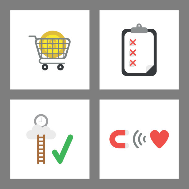 矢量图标概念集。图片下载