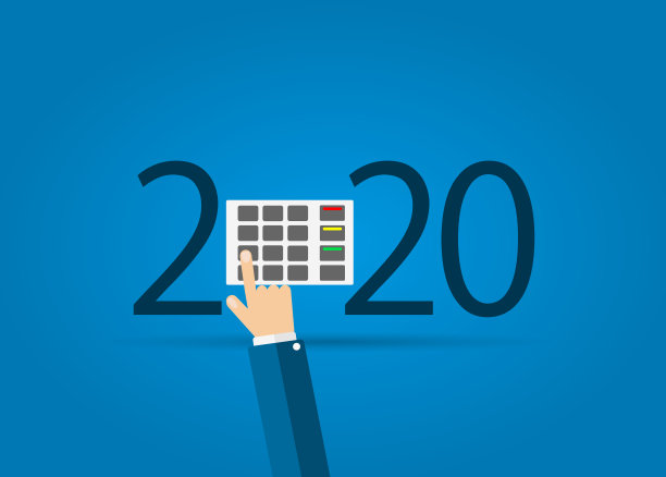 2020年新年快乐。2020年用ATM机和手图片下载