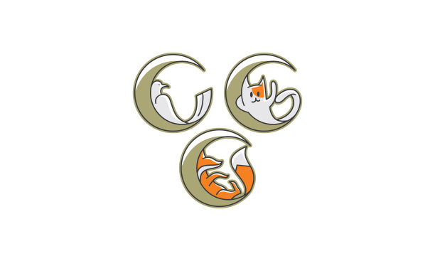 月亮睡觉的动物图标向量图片下载