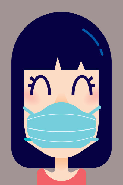 口罩矢量图素材ID：343872396