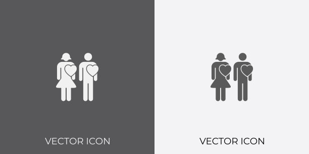 手机，软件和应用程序的浅&深灰色的情侣图标。图片下载