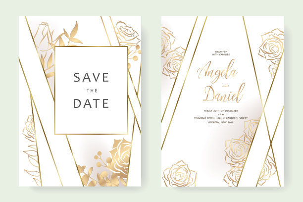 婚礼金线图片下载