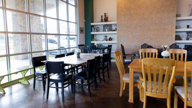 咖啡厅座位区干净美观图片下载