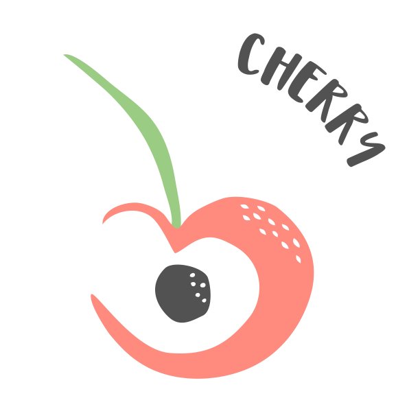 用毛笔手绘的苹果图片下载