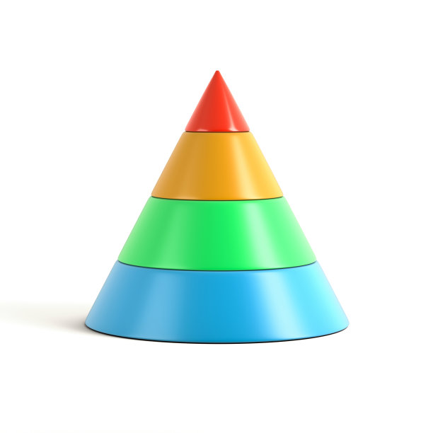 抽象的彩色锥图片下载